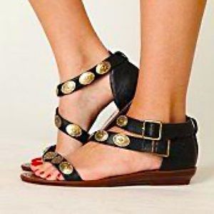 free people jeffrey campbell concho sandal BLACK 9